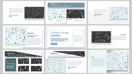 Abstract Presentation Slides vector image