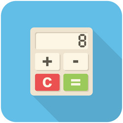 Calculator icon vector