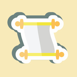 sticker scroll of paper - simple good for prints vector image