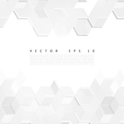 abstract design hexagonal background vector image