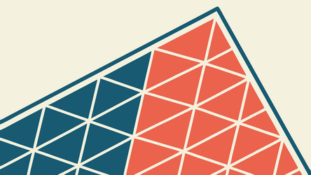 abstract geometric triangle pattern in red vector image