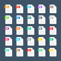 common system file formats document types vector image
