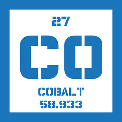 cobalt chemical element vector