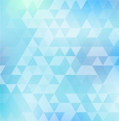 abstract triangle pattern on blue color vector image