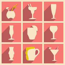 flat with shadow concept and mobile application vector image