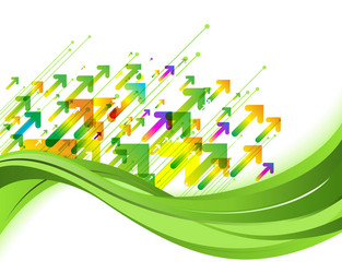 Green nature background eco concept Royalty Free Vector