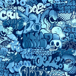 Urban Street Art Pattern Vector Image