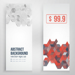 abstract design hexagonal background vector image