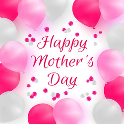 happy mothers day greeting card vector