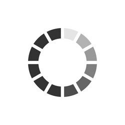 loading progress or load circle icon vector image