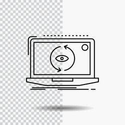 app application new software update line icon vector image