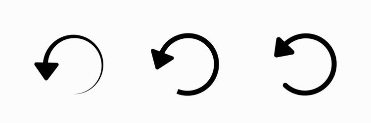arrow icon refresh reload rotation vector image