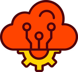 cloud computing icon design vector image