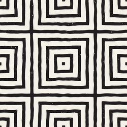 hand drawn seamless repeating pattern with lines vector image