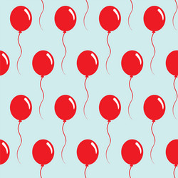 Seamless pattern with doodle balloons Royalty Free Vector