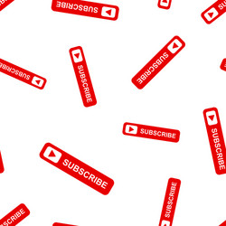 subscribe button icon seamless pattern background vector image