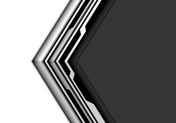 abstract black arrow circuit line pattern vector image