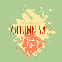 autumn sale banner vector