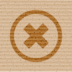 cancel flat modern web button and space for your vector image