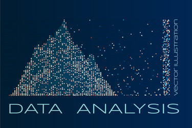 Data Particle Analysis Concept vector image