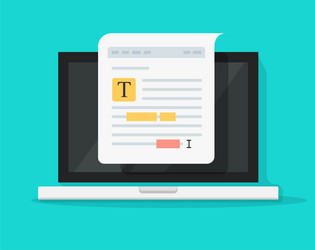 Document Editing on Computer vector image