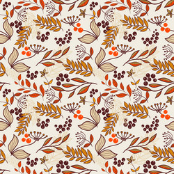 seamless autumn background Vector Image