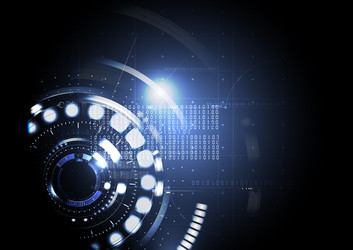 technological abstract digital interface modern vector image