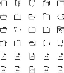 files and folders 2 vector image