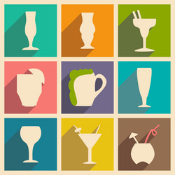 flat with shadow concept and mobile application vector image