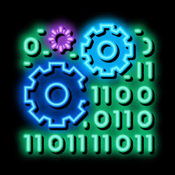 programming and coding process machine learning vector image