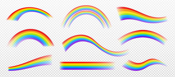 3d colorful rainbow Royalty Free Vector Image - VectorStock