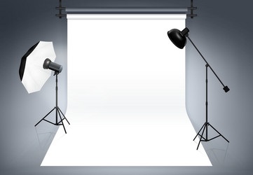 White studio background Royalty Free Vector Image