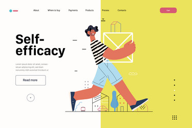startup website landing template vector image