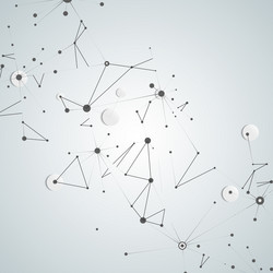 connect lines and dots plexus background vector image