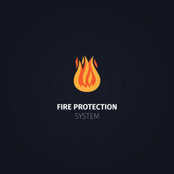 Fire monitor icon Royalty Free Vector Image - VectorStock