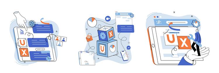 application testing metaphor app test vector image