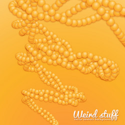 chain of spheres with soft shadows in form vector image