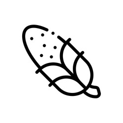 cob icon thin linear style design isolated vector image