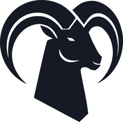 goat head logo Vector Image