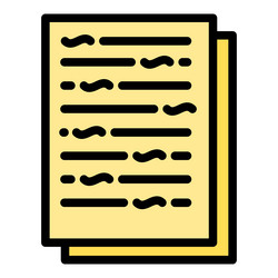 cipher code icon color outline vector image