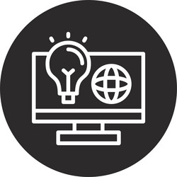 swift wiz inverted circle black vector image