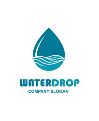 Water drop icon vector