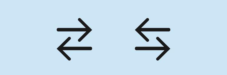 arrow icon refresh reload rotation vector image
