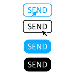 send message icon button set icons vector image