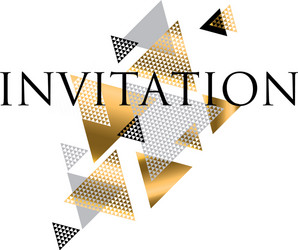 Triangle geometry abstract for header invitation vector