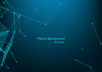 abstract particles and lines plexus effect vector image