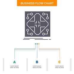 data infrastructure network matrix grid business vector image