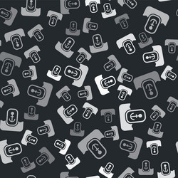 grey map pointer with anchor icon isolated vector image