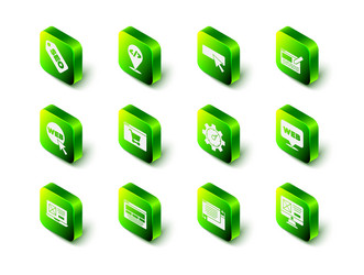set front end development ui or ux design web vector image