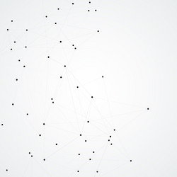 abstract icon with network dots art element vector image